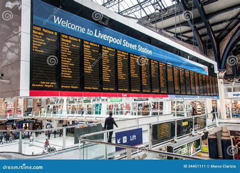 Departures From Liverpool Street Editorial Photo Image Of Travel