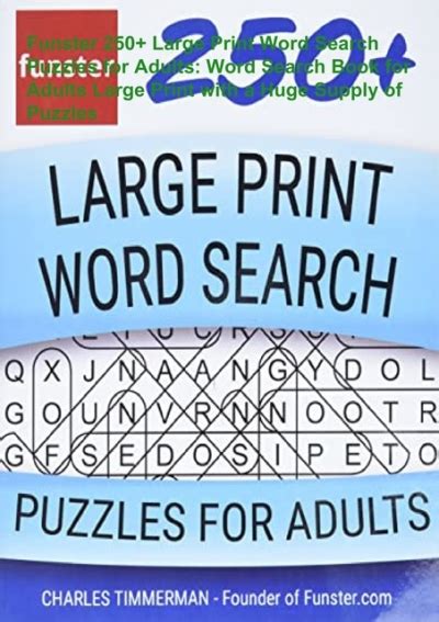 Download ⚡pdf Funster 250 Large Print Word Search Puzzles For Adults