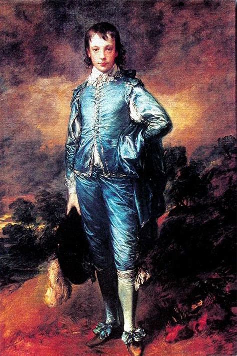 The Blue Boy By Thomas Gainsborough 18x12 Canvas Reproduction