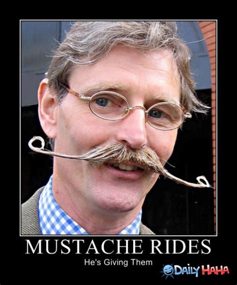 mustache rides guy