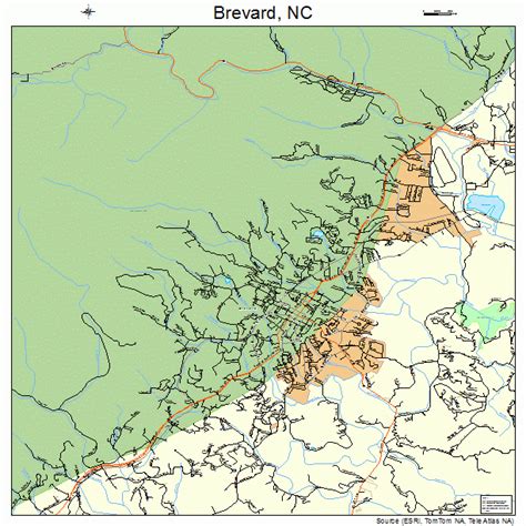Brevard North Carolina Street Map 3707720
