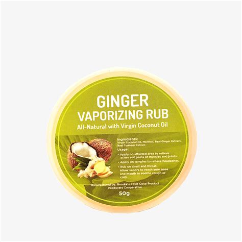 Ginger Vaporizing Rub 50g Echostore Sustainable Lifestyle