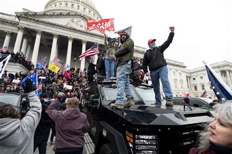 Protesters gathering outside the capitol on january 6, 2021. US Air Force Veteran Arrested For Involvement In Capitol Riot