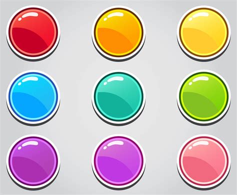 Cartoon button set game, GUI element for mobile game 540889 Vector Art at Vecteezy