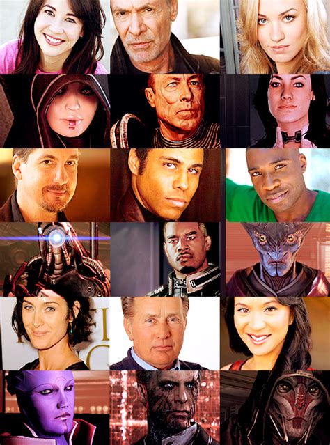 Mass Effect Characters And Their Voice Actors