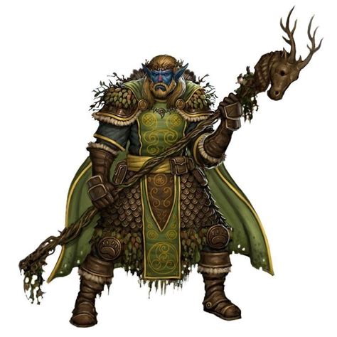 Firbolg Druidnature Cleric Character Art Druid Dungeons And