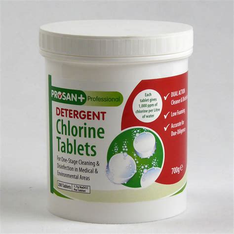 Detergent Chlorine Tablets 167g Nadcc Maclin Group