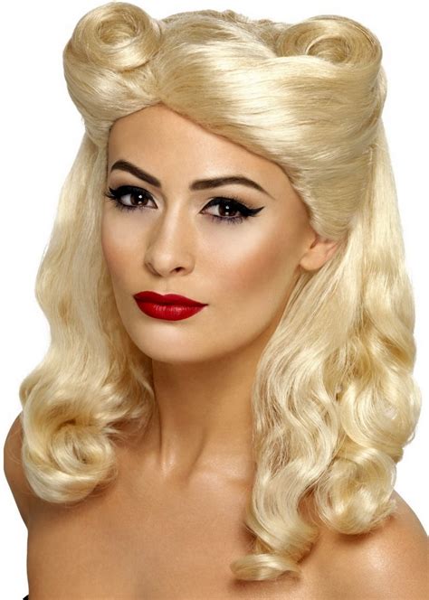 Women S 1940 S Blonde Pin Up Girl Wig 20 S Costumes
