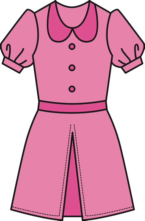 Clipart - Pink Dress (#1) png image