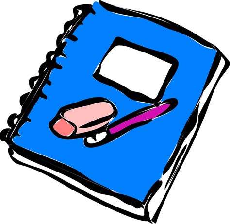 Buku gambar & sketsa a4 motif 25 lembar utk cat air pensil pen sketch. Free vector graphic: School, Notebook, Education, Books ...