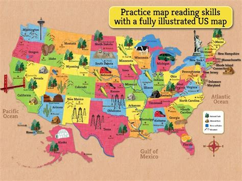 Natural Resources Map For Unit Project Map Reading 3rd Grade Social