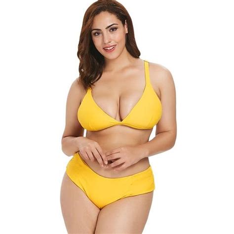 Yellow Plus Size Swimsuit Attire Plus Size