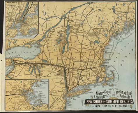 Map Of The New York Central And Hudson River And Boston And Al Flickr