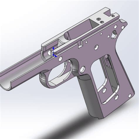 Download Free Stl File M1911a1 Frame 3d Printing Object ・ Cults