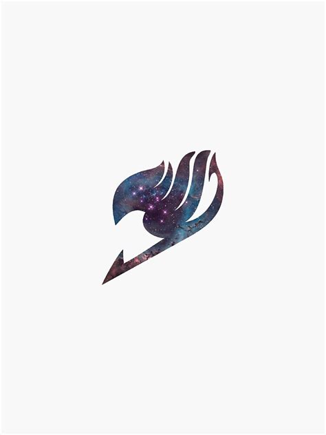 Fairy Tail Logo Galaxy Sticker For Sale By Himeuwu Redbubble