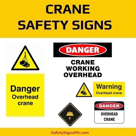 Crane Safety Signs Philippines Crane Safety Health And Safety Poster