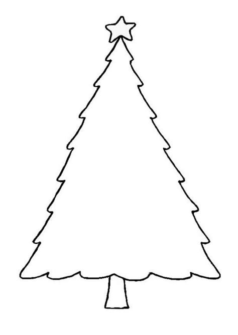 5 Best Printable Blank Christmas Tree - printablee.com