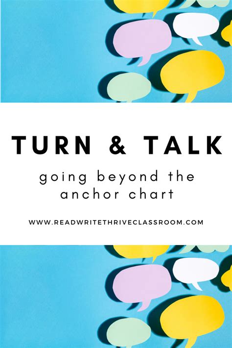 Turn And Talk Posters With Norms And Expectations Anchor Charts Turn And