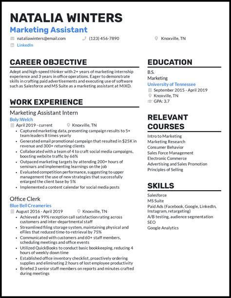 6 Best Marketing Resume Examples For 2021