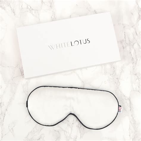 Pure Silk Eye Mask Reduce Wrinkles While You Sleep White Lotus