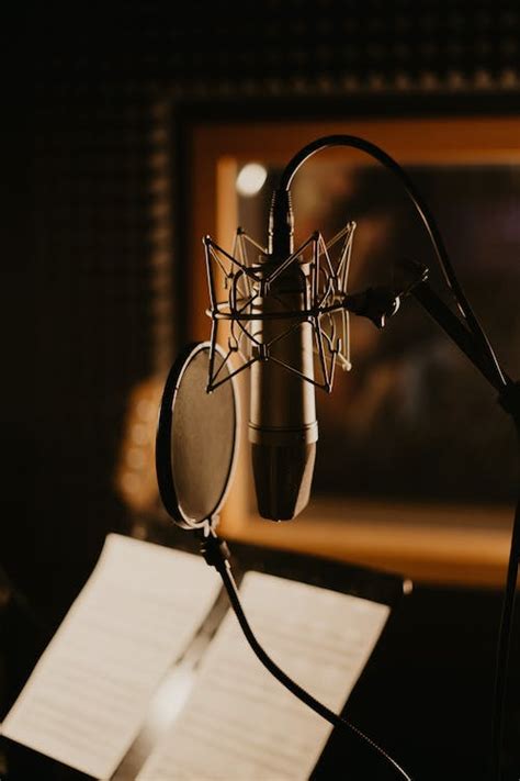 Microphones Inside The Recording Studio · Free Stock Photo