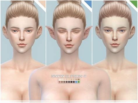The Sims Resource Snow Elf Skintones By S Club Sims 4