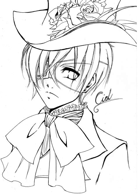 Black Butler Coloring Pages To Download And Print For Free