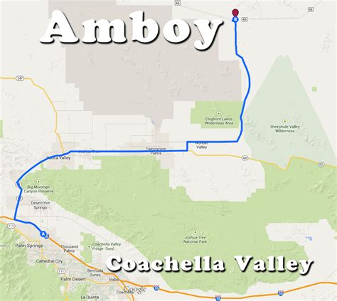 Map Of Coachella Valley Ca