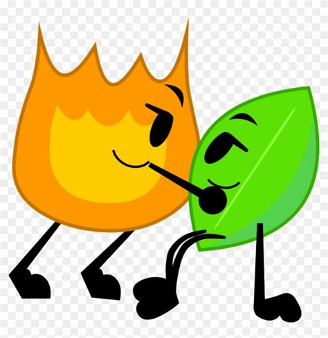 Battle For Dream Island Bfdi Firey And Leafy Clipart Clip Art My Xxx Hot Girl