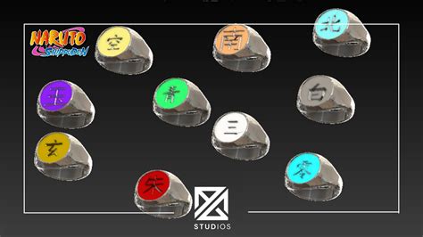 Akatsuki Naruto Rings