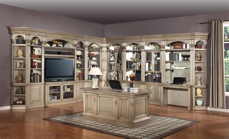 Bookshelves and wall units lovely wall units with desk philippedoyon info. The Allure Library Wall Unit for 50" TV with Executive ...