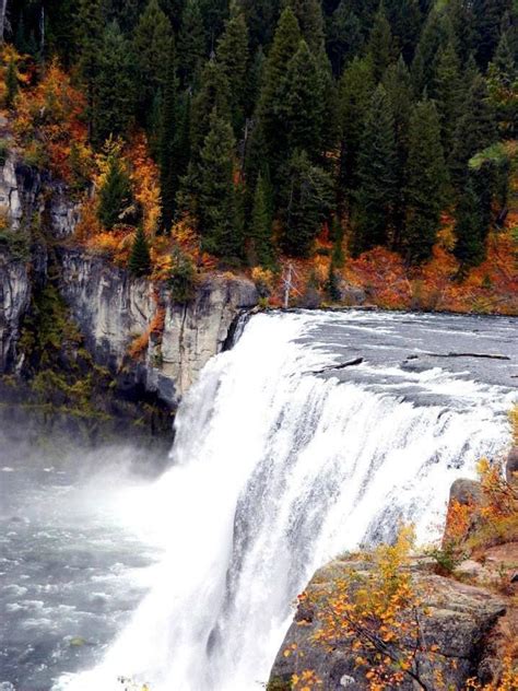 Upper Mesa Falls On Henrys Fork Of The Snake River Places In America