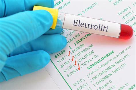 Elettroliti: gli esami del sangue - Valori Normali
