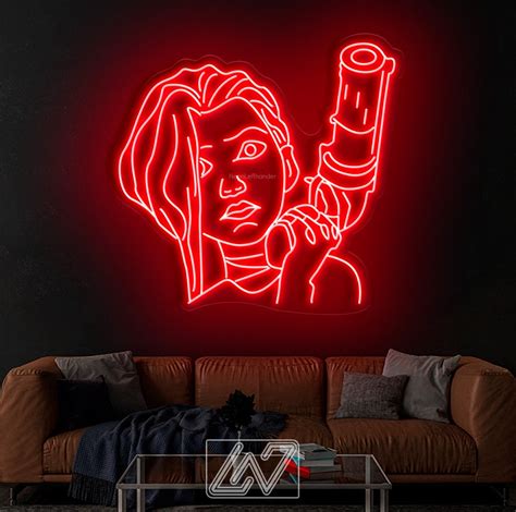 Jinx Arcane Led Neon Sign Cartoon Neon Sign Etsy