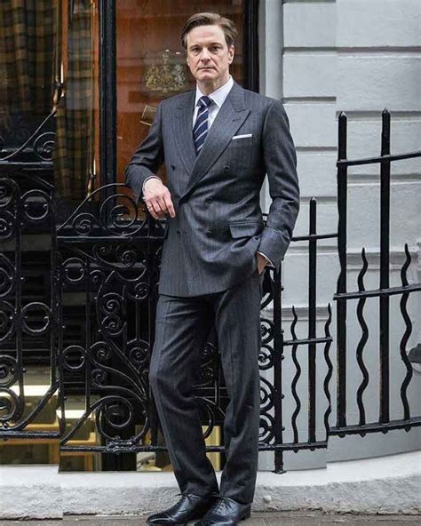 Colin Firth Kingsman The Secret Service Grey Blazer Suit