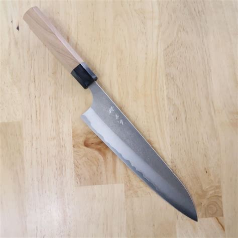 Couteau De Chef Gyuto Japonais Yoshimi Kato Super Aogami Nashiji