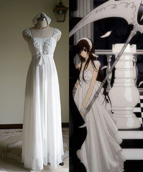 Vampire Knight Cosplay Yuki Cross Yuki Kuran Pure White Maxi Dress