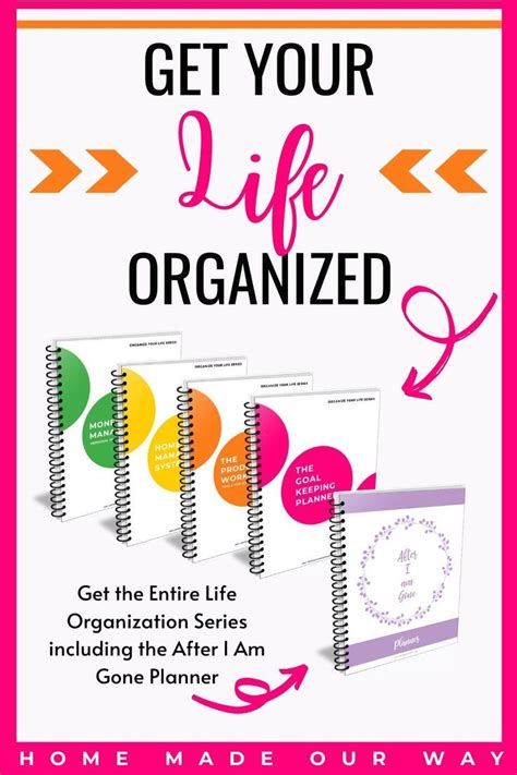 Get Your Life Organized In 2020 Life Organization Planner Printable