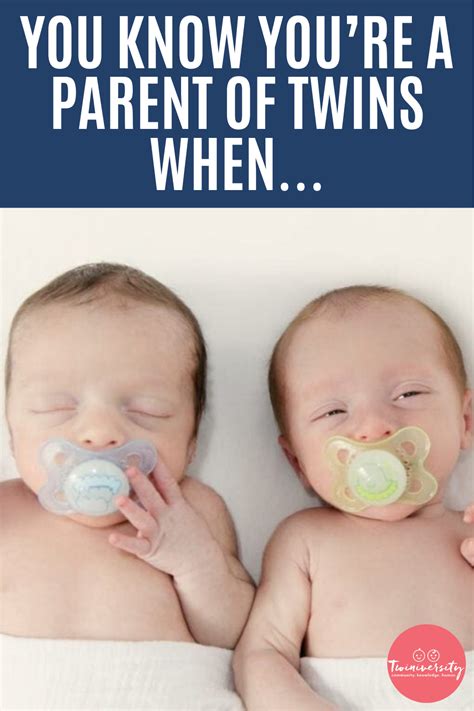 You Know Youre A Parent Of Twins When Twin Humor Parenting Mom