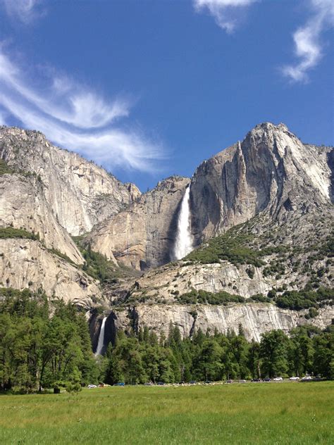 Upper And Lower Yosemite Falls Yosemite National Park Ca National