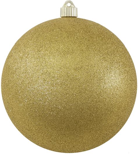 Christmas By Krebs Large Christmas Ornaments Gold Glitter 8