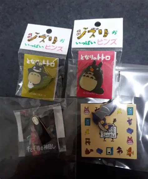 Studio Ghibli My Neighbor Totoro Spirited Away Pin Badges Set Lto Of 4