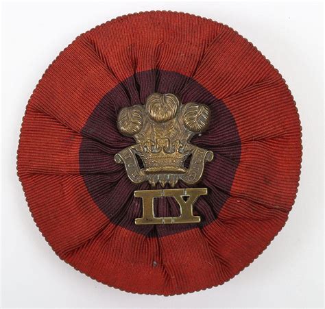 Boer War Imperial Yeomanry Slouch Hat Rosette Badge