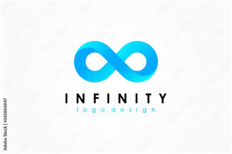 Blue Motion Infinity Logo Isolated On White Background Usable For