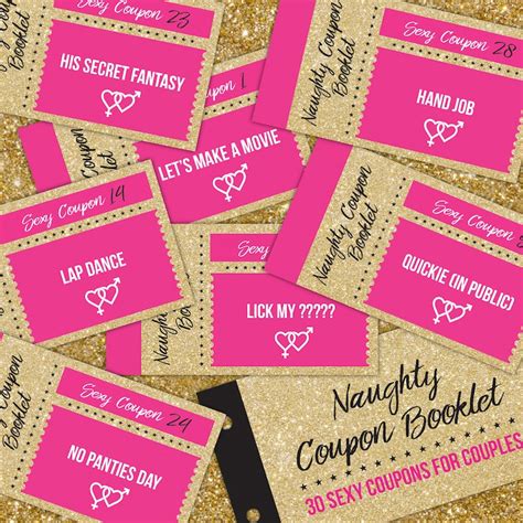 Naughty Coupon Book Sexy Coupons Printable Sex Coupons Etsy