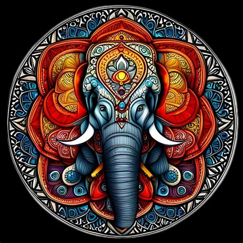 Elephant Mandala Lewis Sandler Mandala Art Gallery Digital Art Ethnic Cultural Tribal