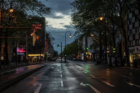 Empty Streets Of Cologne City In Rainy Day Photograph By Rick Neves