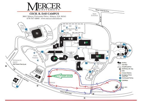 Mercer University Atlanta Campus Map Pomme De Terre Lake Map