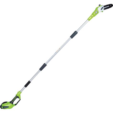 Greenworks 40v G Max Cordless Lithium Ion Pole Saw — 8in Bar Model