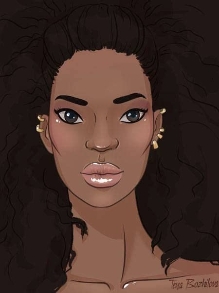 How To Draw Black Girl Faces In 8 Steps Con Imágenes